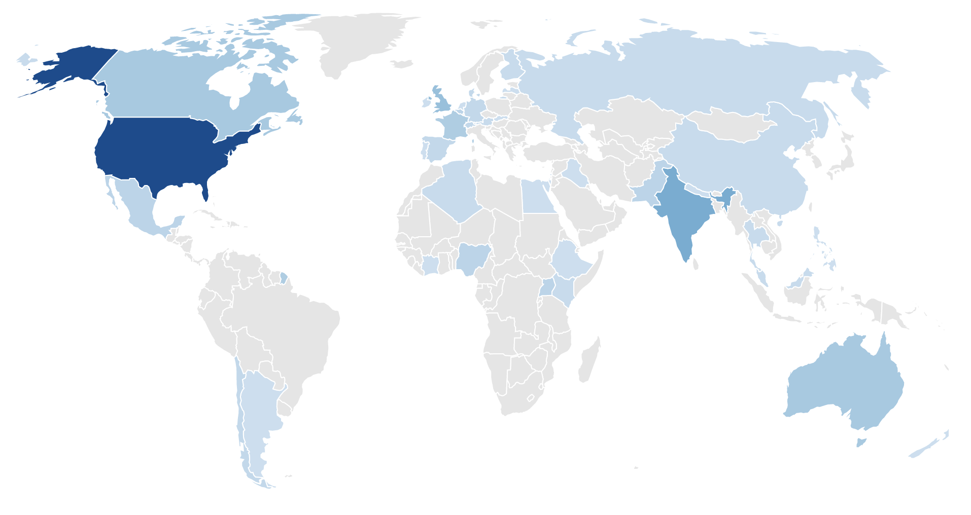 Map of responses